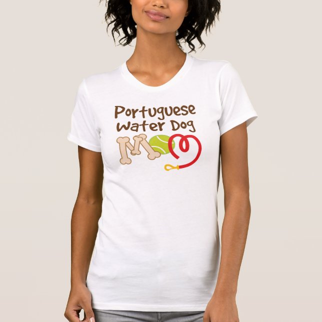 Portugiesisches Wasser-Hundezucht-Mama-Geschenk T-Shirt (Vorderseite)