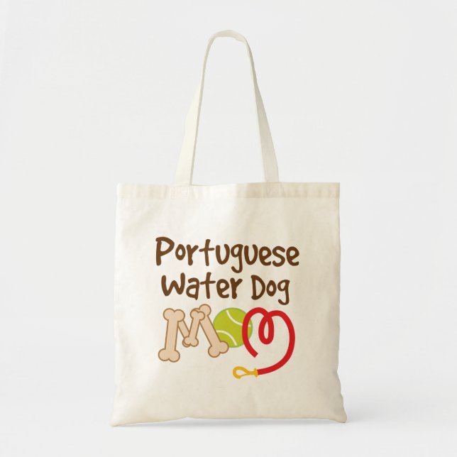 Portugiesisches Wasser-Hundezucht-Mama-Geschenk Tragetasche (Vorne)