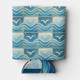 Portuguese Azulejo Blue Tile Pattern Can Cooler –  Dosenkühler