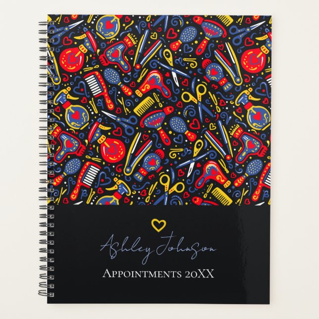 Portuguese folk hair icons — black, red & blue planer (Vorderseite)