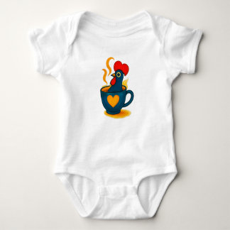 Portuguese Galo de Barcelos Coffee Baby Bodysuit – Baby Strampler