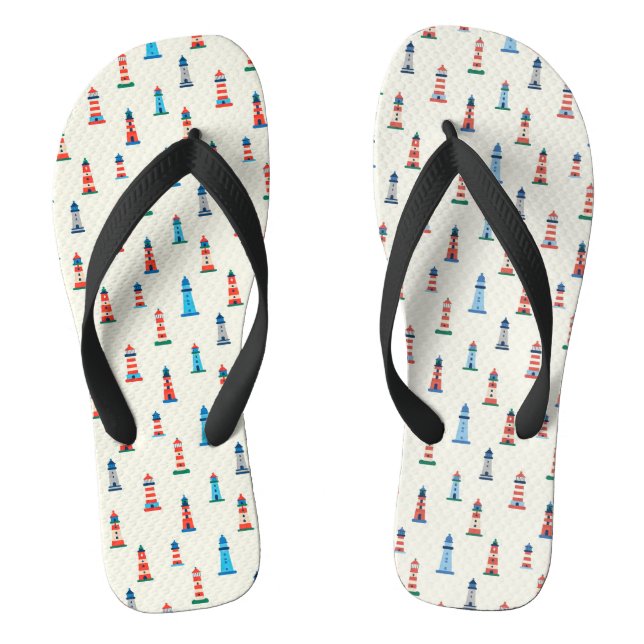 Portuguese Lighthouse Flip Flops | Coastal Portuga (Fußbett)