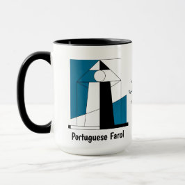 Portuguese Lighthouse Mug – Modern Farol Art Coffe Tasse