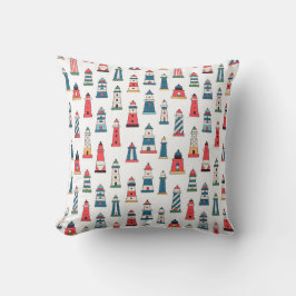 Portuguese Lighthouse Pattern Throw Pillow – Coast Kissen