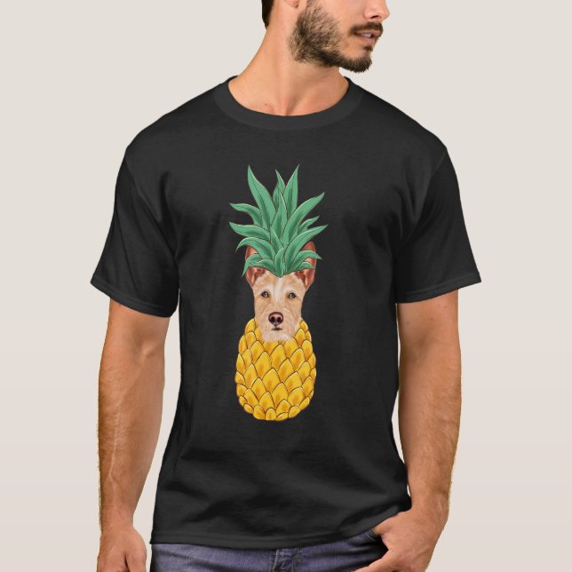 Portuguese Podengo Pequeno Pineapple Dog T-Shirt (Vorderseite)