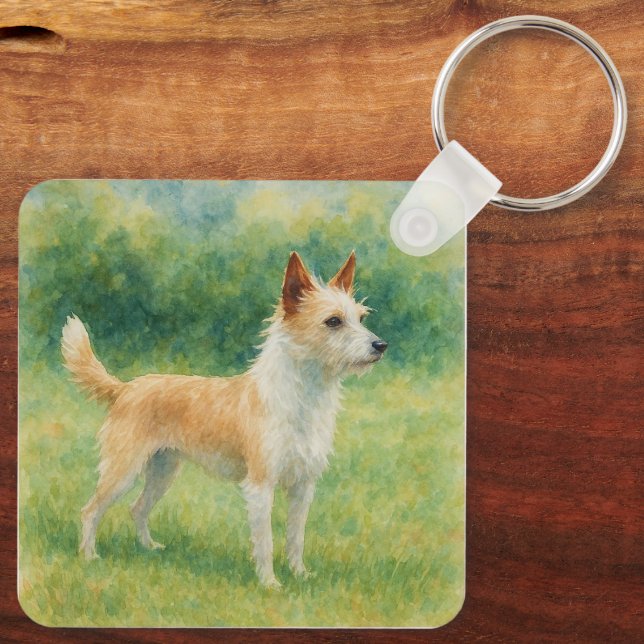 Portuguese Podengo Schlüsselanhänger (Rückseite)