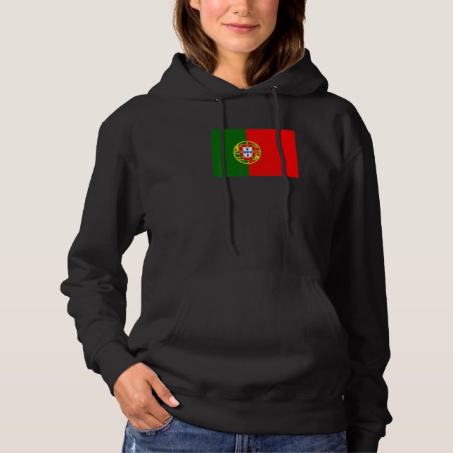 Portuguese Portugal Flag Pride Portuguese Flag Hoodie (Vorderseite)