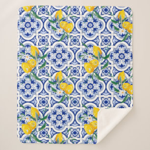 Portuguese tiles,lemons,fruit,summer art        sherpadecke