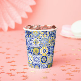 Portuguese Tiles Pattern  Pappbecher
