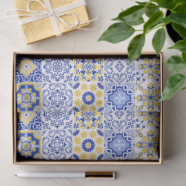 Portuguese Tiles Pattern  Seidenpapier (Geschenk)