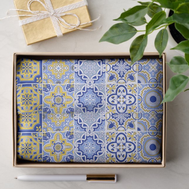 Portuguese Tiles Pattern  Seidenpapier (Geschenk)