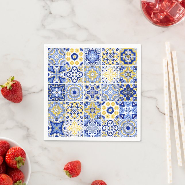 Portuguese Tiles Pattern  Serviette (Beispiel)