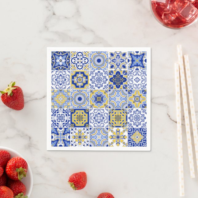 Portuguese Tiles Pattern  Serviette (Beispiel)
