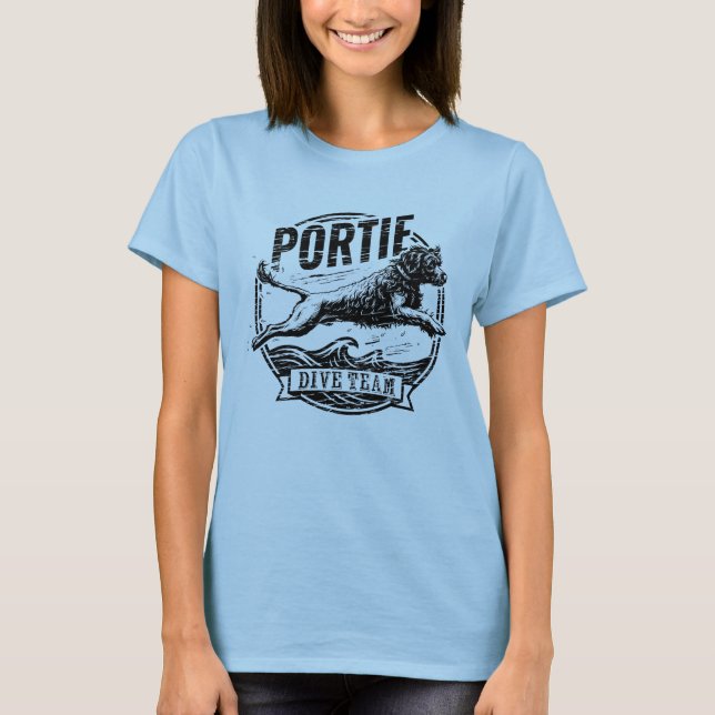 Portuguese Water Dog - Dive Team T-Shirt (Vorderseite)