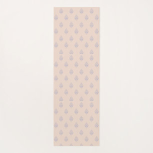 Porzellan Blau Tier Damast Yogamatte