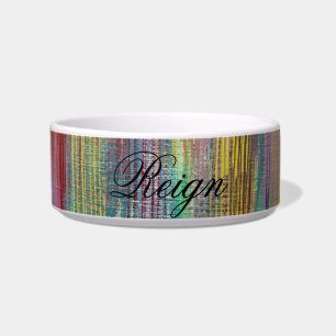 Porzellan-Hundeschale "Stripe Design" Napf