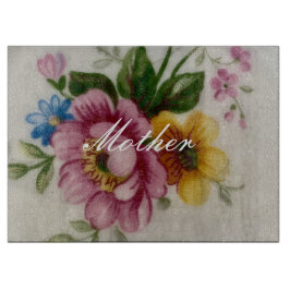 Porzellan Inspiriert Blumenzuschnitt Schneidebrett