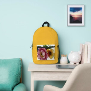 Porzellan inspirierte Blumen Bedruckter Rucksack