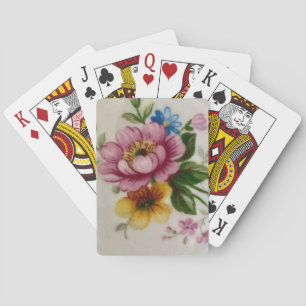 Porzellan inspiriertes Floral Spielkarten