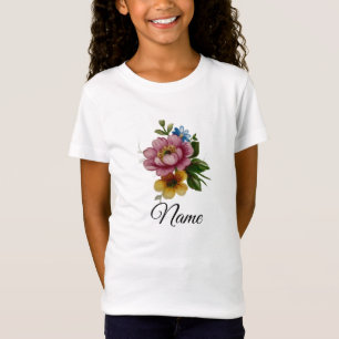 Porzellan inspiriertes Floral T-Shirt