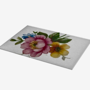 Porzellan inspiriertes florales Schneidbrett Schneidebrett