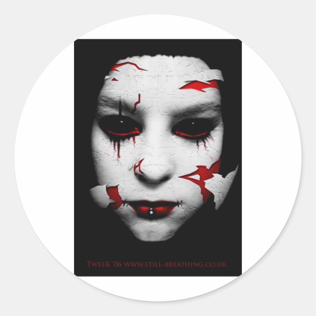 Porzellan Runder Aufkleber (Vorderseite)