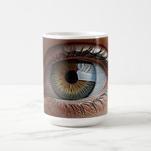 Porzellan-Surreal Auge Kaffeetasse
