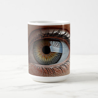 Porzellan-Surreal Auge  Kaffeetasse