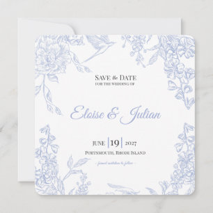 Porzellan-Wiese-Chinoiserie-Hochzeit - Save-the-Da Save The Date