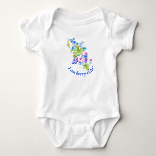Porzellanberries auf einem Baby-Bodysuit Baby Strampler