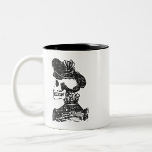 Posada Calavera Skull Bonnet Zweifarbige Tasse