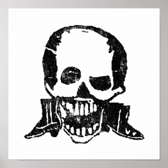 Posada Calavera Stiefel und Skull Poster (Vorne)