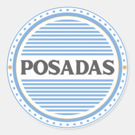 Posadas City Pride Emblem – Argentine Identity Runder Aufkleber
