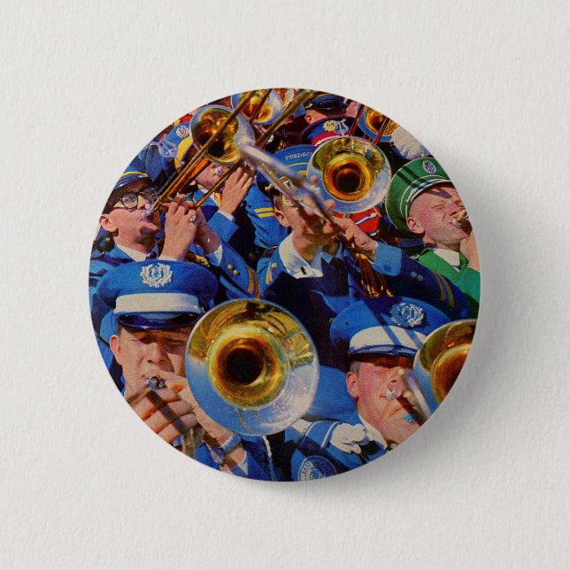 Posaunen-Mob AKA Band-Geeks außer Kontrolle Button (Vorderseite)