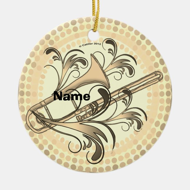 Posaunenrhythmus  keramik ornament (Vorne)
