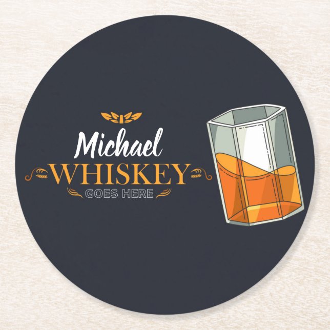 Posavasos de cartón runder pappuntersetzer (Vorderseite)