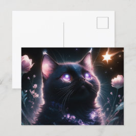 Poscards Chat Mauve 10 Postkarte