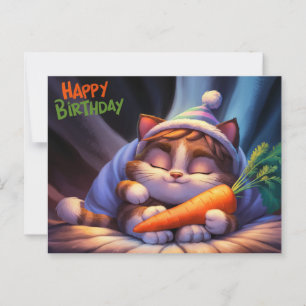 Poscards Happy Birthday Katze 10 Postkarte