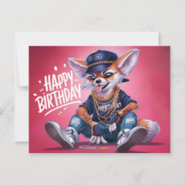 Poscards Happy Birthday Renard Postkarte