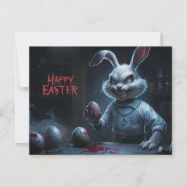 Poscards Happy Easter Kaninchen Ei Horror 10 Postkarte
