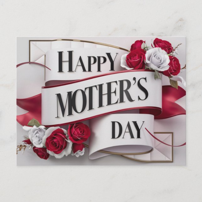 Poscards Mother's Day Fleur 04 Postkarte (Vorderseite)