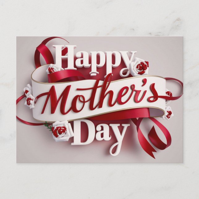 Poscards Mother's Day Fleur 05 Postkarte (Vorderseite)