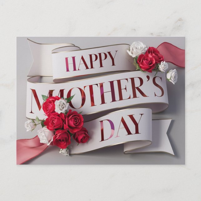 Poscards Mother's Day Fleur Postkarte (Vorderseite)