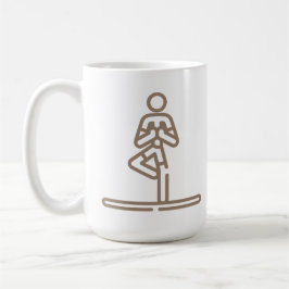 Pose der Bäume, ruhig und fokussiert, Yoga Cool, w Kaffeetasse