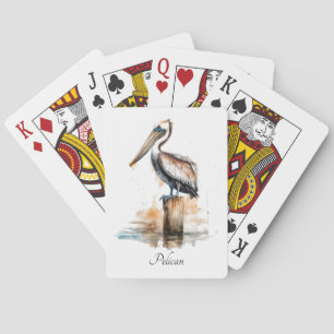 Pose des Pelikans Spielkarten