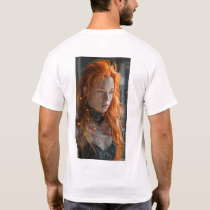 Pose für mittelalterliche Kampfhandlungen Krieger T-Shirt