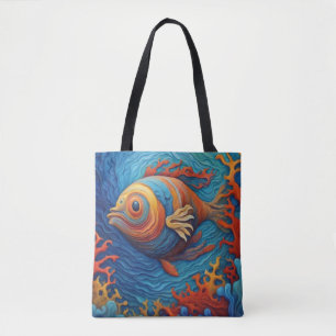 Pose med fisk - Beutel mit Fisch