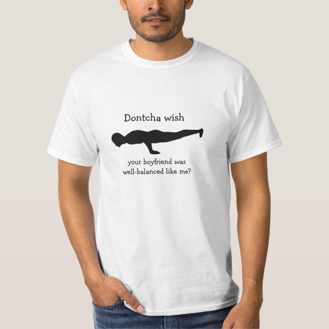 Pose Peacock - Funny Yoga T - Shirt (Vorderseite)
