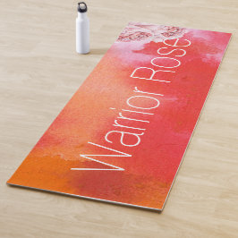 Pose Rote Krieger Pose Wasser Abstrakt Yogamatte