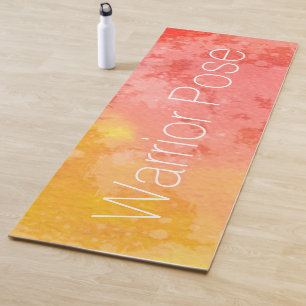 Pose Rote Krieger Pose Wasser Abstrakt Yogamatte